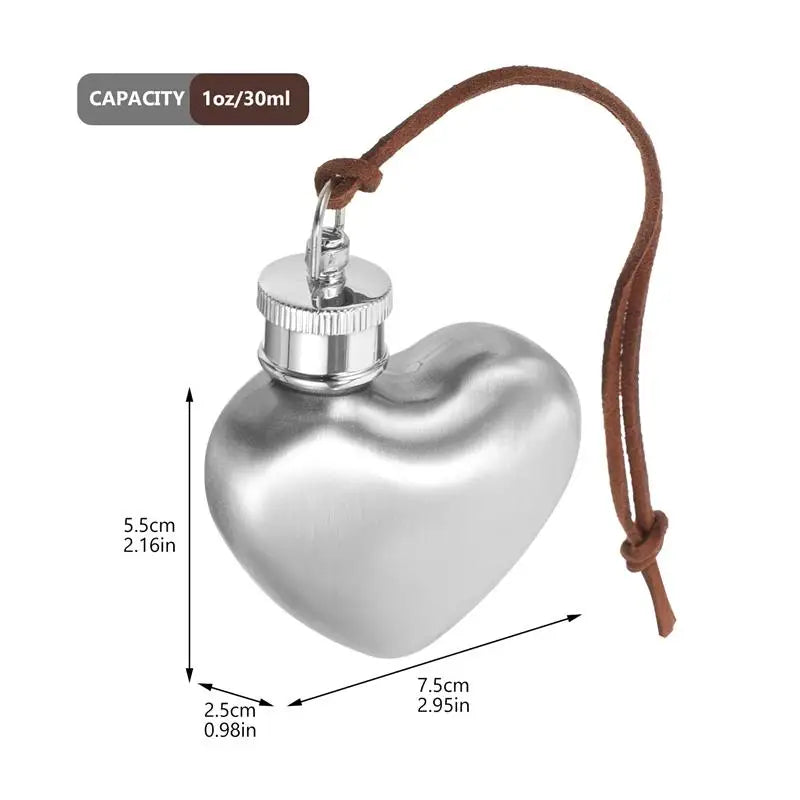 Love's Glow: The Perfect Heart Flask Gift